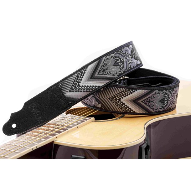 RightOn! Arrow Black Guitar Strap